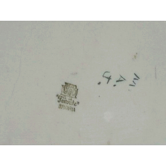 Antique MZ AUSTRIA Porcelain Hand Painted Flowers Vanity/Dresser Set 4 pieces - Picture 3 of 11